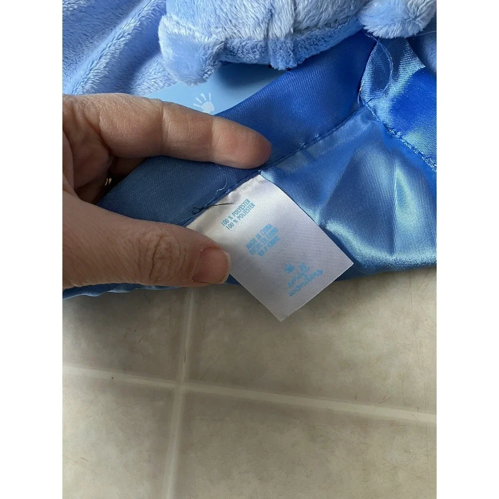 Small Wonders Blue Bear Sports/Balls Security Blanket/Lovey Satin Edged‎